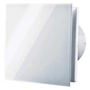 Geräuscharmer Abluft-Axialventilator mit niedrigem Energibedarf. Maximale Förderleistung 155 m3/h