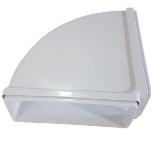 Flachkanal Bogen waagerecht 90° 220x90