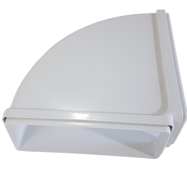 Flachkanal Bogen waagerecht 90° 220x90