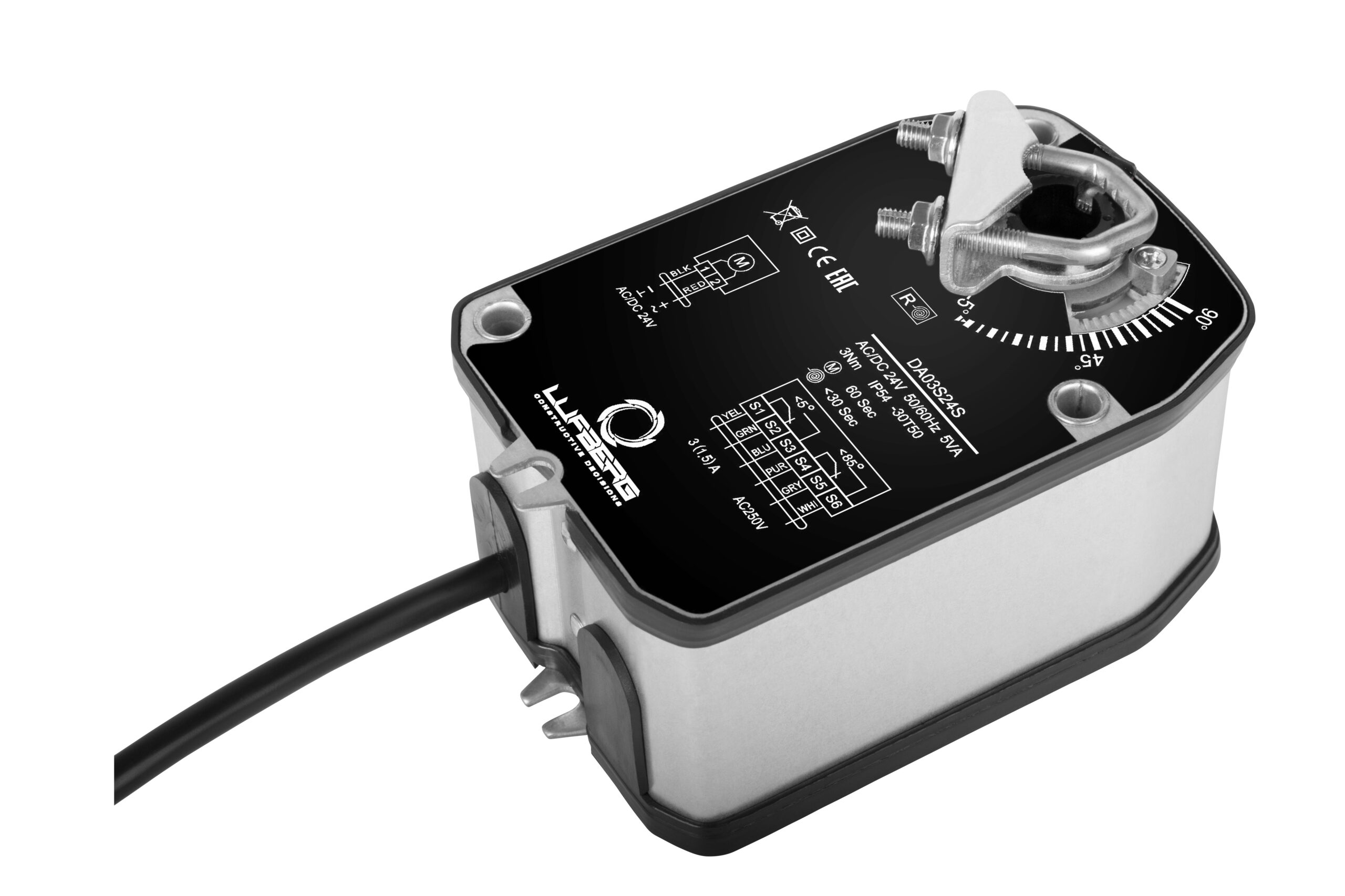 LUFBERG KLAPPEN STELLANTRIEB DA03S220S 230V 3NM FEDERRÜCKLAUF, ZWEI ENDLAGENSCHALTER LUFBERG KLAPPEN STELLANTRIEB DA03S220S 230V 3NM FEDERRÜCKLAUF, ZWEI ENDLAGENSCHALTER