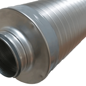 Rohrschalldämpfer, Telefonieschalldämpfer mit Lippendichtung, 25mm Packungsstärke, 1000mm lang