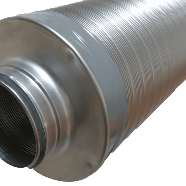 Rohrschalldämpfer, Telefonieschalldämpfer mit Lippendichtung, 25mm Packungsstärke, 1000mm lang