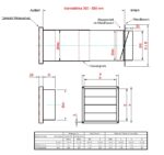 Mauerkasten für Dunstabzug mit Teleskoprohr