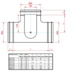 Bypassklappe für Montage eines Stellantriebes 100-315