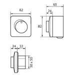 Lufberg Stellungsgeber Potentiometer Eingang 24V Ausgang 0-10V