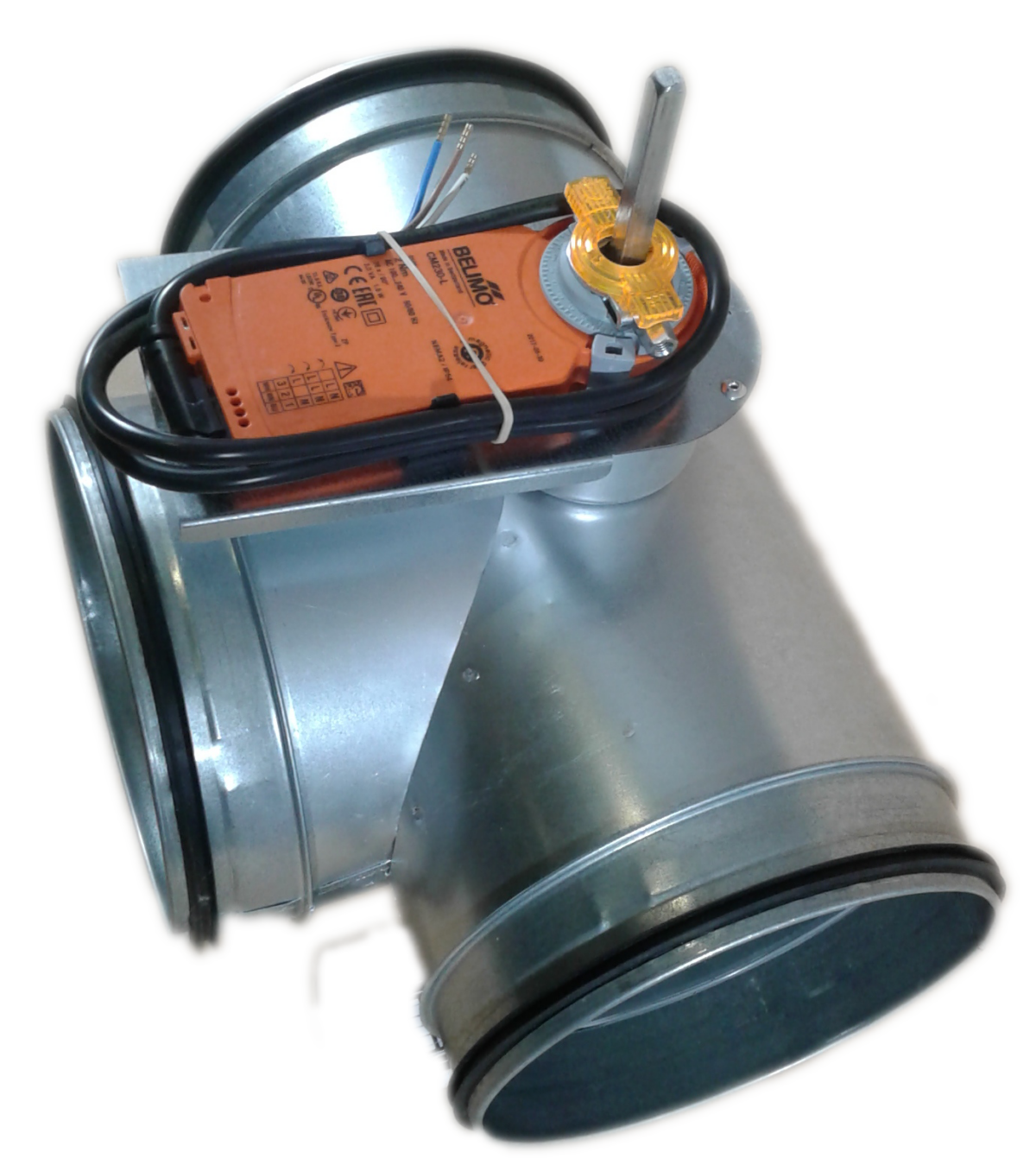 Bypassklappe mit elektro Stellantrieb Belimo CM230A für 230V