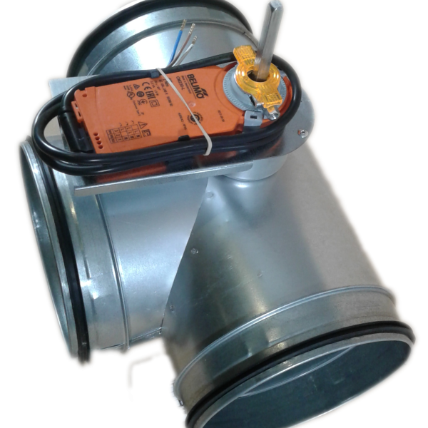 Bypassklappe mit elektro Stellantrieb Belimo CM24A für 230V