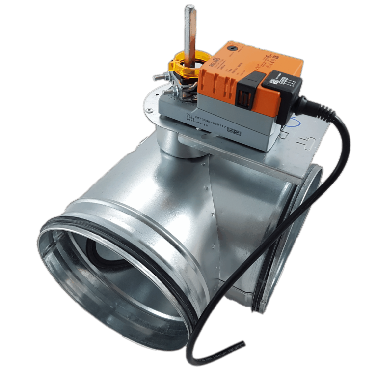 Bypassklappe mit elektro Stellantrieb Belimo LM230A für 230V 100-315