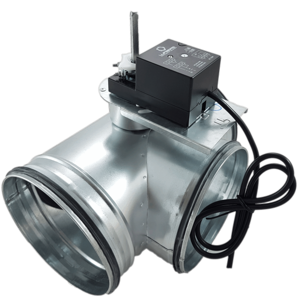 Bypassklappe mit elektro Stellantrieb Lufberg DA02N24(S) für 230V