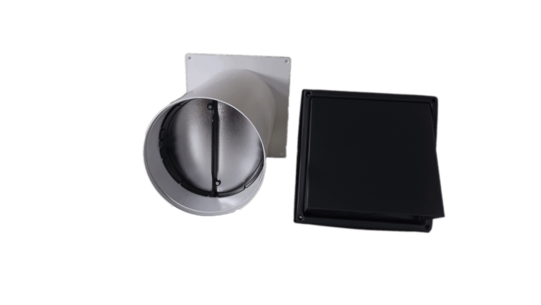 Mauerkasten für Dunstabzug mit Naber Thermobox im Teleskoprohr