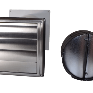 Mauerkasten für Dunstabzug mit Naber Thermobox im Teleskoprohr