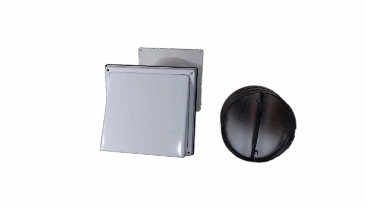 Mauerkasten für Dunstabzug mit Naber Thermobox im Teleskoprohr