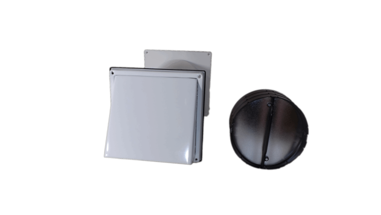 Mauerkasten für Dunstabzug mit Naber Thermobox im Teleskoprohr