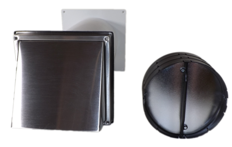 Mauerkasten für Dunstabzug mit Naber Thermobox im Teleskoprohr