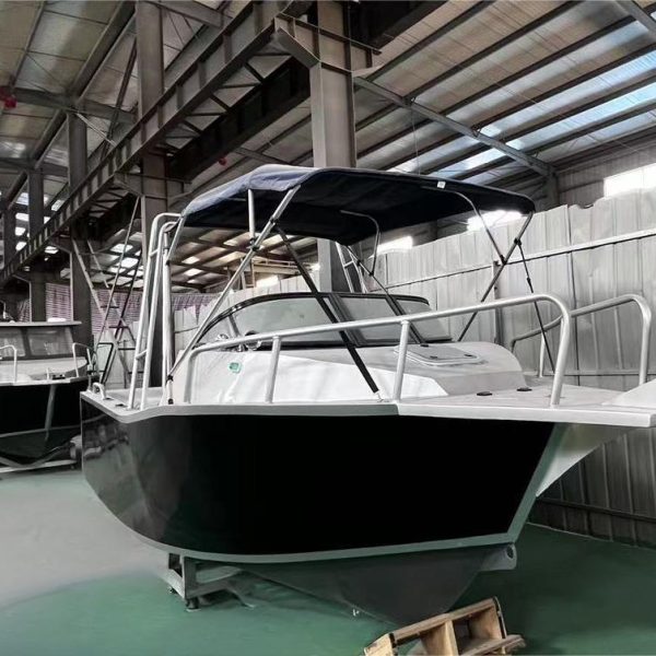 Aluboot Aluminium Kajütboot mit Schlupfkabine, 5,80m Länge