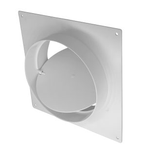 Energiesparmauerkasten Blower Door dicht mit Zertifikat mit Edelstahl Lamellen Außengitter Ø125; Ø150