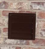 Wetterschutzgitter aus Edelstahl mit beweglichen Lamellen