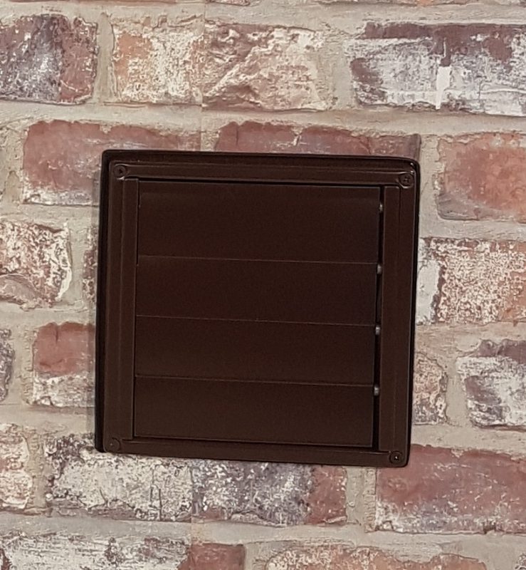 Wetterschutzgitter aus Edelstahl mit beweglichen Lamellen