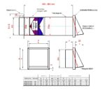 Energiesparmauerkasten Blower Door dicht mit Zertifikat mit Edelstahl Lamellen Außengitter Ø125; Ø150