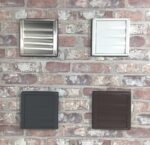 Wetterschutzgitter aus Edelstahl mit beweglichen Lamellen