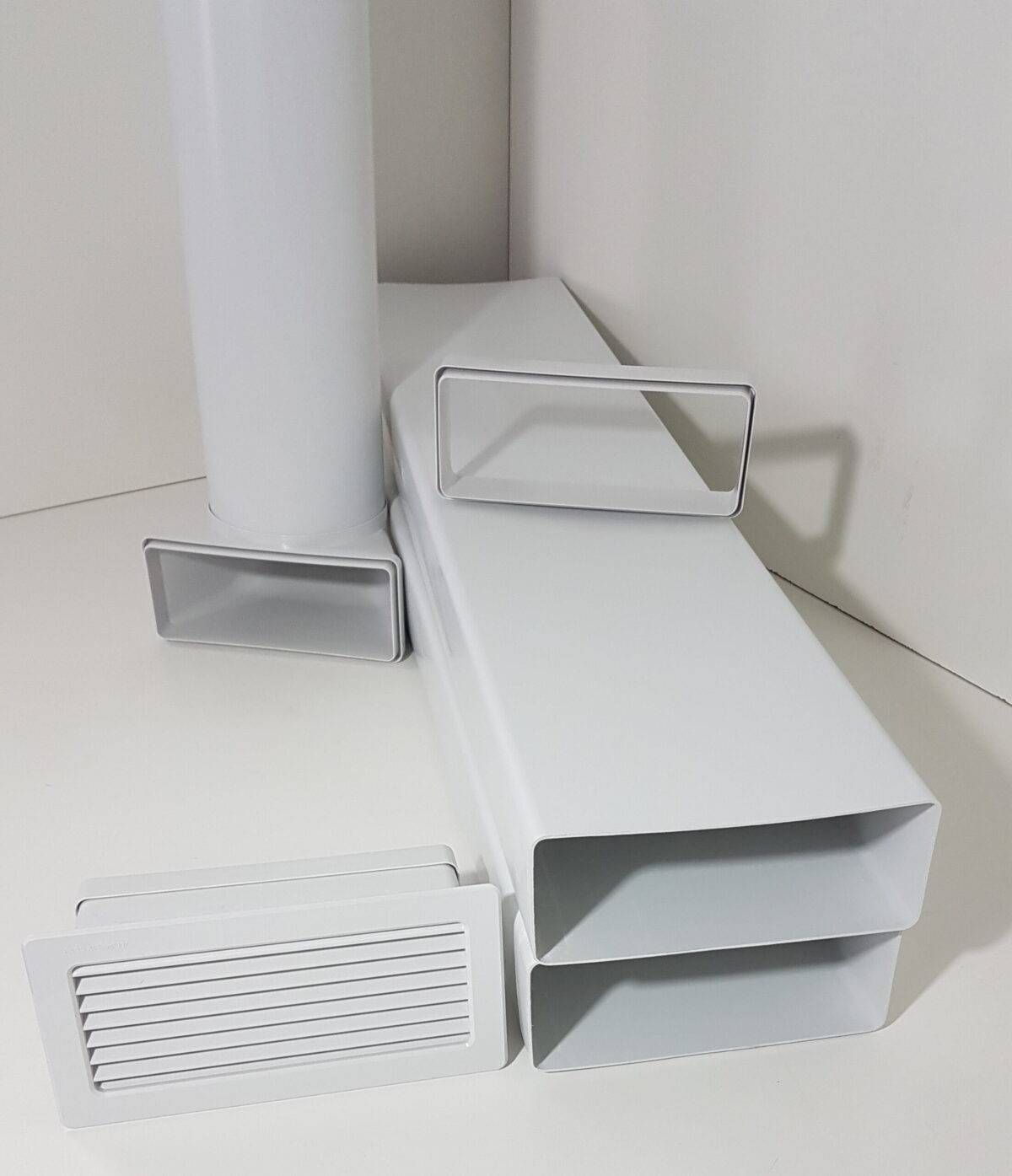 Flachkanal Set 220x90 mitWetterschutz-gitter aus Kunststoff für direkten Anschluss an Flachkanal S5-K-WSGK22090150 Flachkanal Set 220x90 mitWetterschutz-gitter aus Kunststoff für direkten Anschluss an Flachkanal S5-K-WSGK22090150