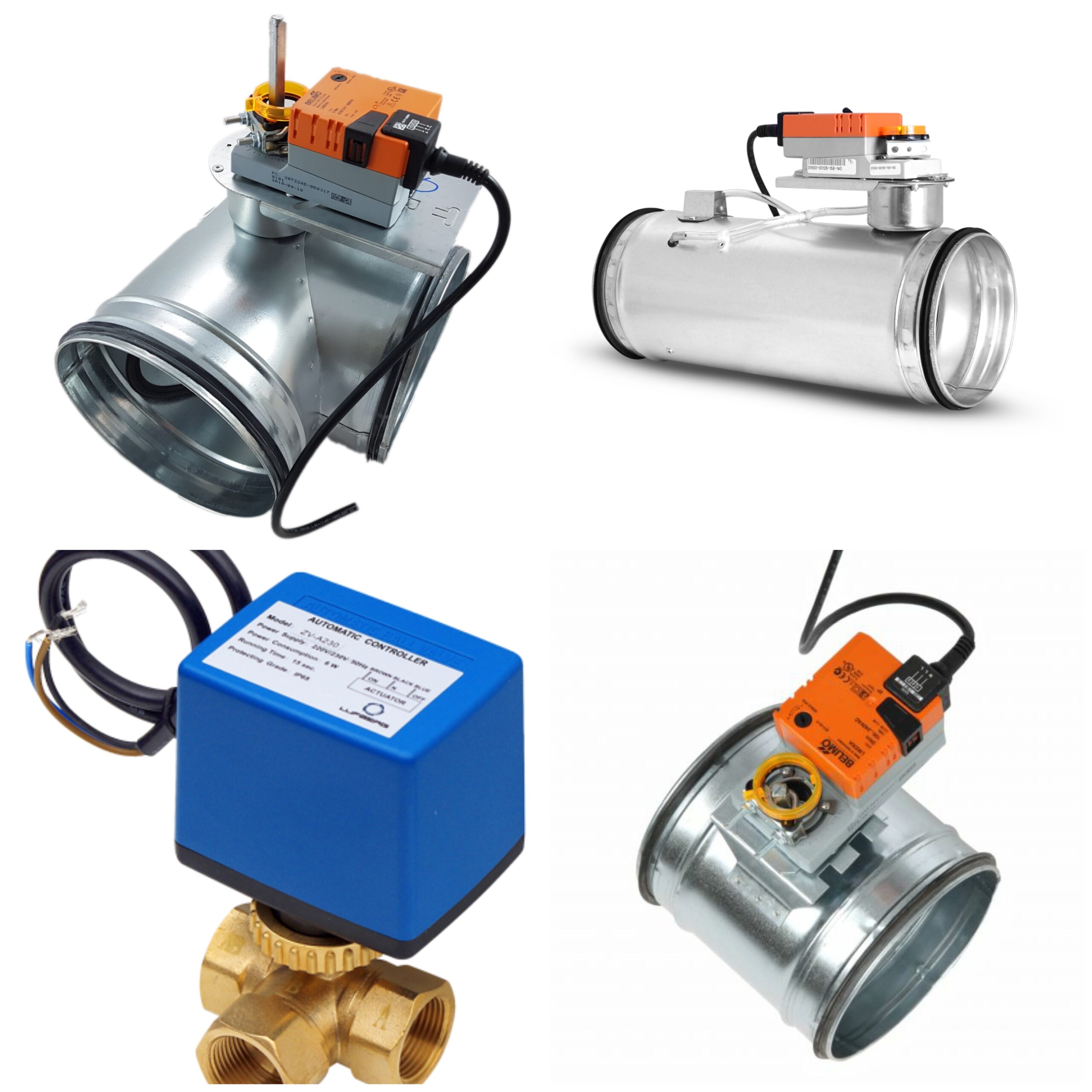 Absperrklappen Bypassklappen, Rückstauklappe, Volumenstromregler