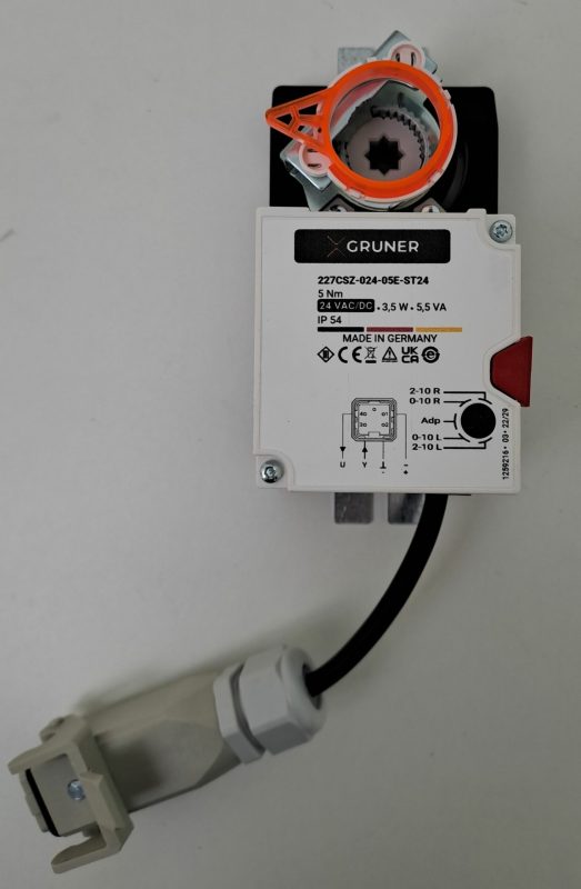 Gruner Klappenstellantrieb damper actuator 227CSZ-024-05E-ST24/8E8/CL1.6 24V 5Nm stetig regelnd (227CSZ-024-05-077 )