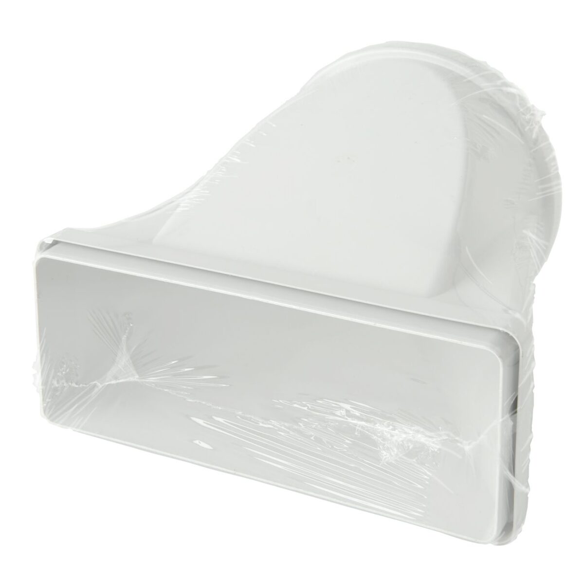 Flachkanal Übergang auf Rund, asymmetrisch 220x90 auf Ø150