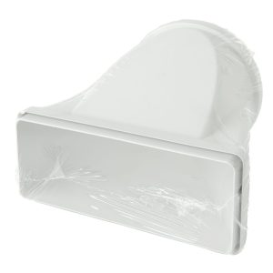 Flachkanal Übergang auf Rund, asymmetrisch 220x90 auf Ø150