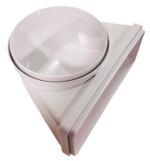 2 Grad Mauerkasten Ø 150 Set Edelstahl Dunstabzug Rückstauklappe S6-K-MKWSELFiD, runter zur Haube mit Aluflex