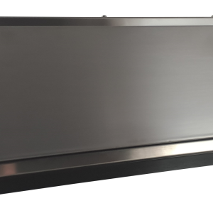 Edelstahl Wetterschutzgitter mit Rückschlagklappe WSGEHi 220x90