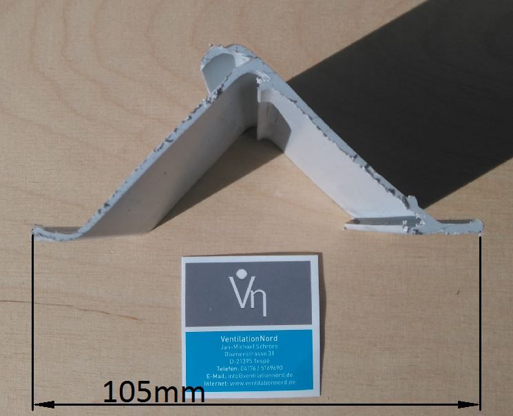 Tropfenabscheider Gleichrichter Lamelle T400/1 für Luftwäscher Luftbefeuchter Tropfenabscheider Gleichrichter Lamelle T400/1 für Luftwäscher Luftbefeuchter