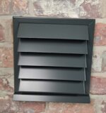 Wetterschutzgitter aus Edelstahl mit festen Lamellen für Zu- und Abluft Ø100, 125, 150