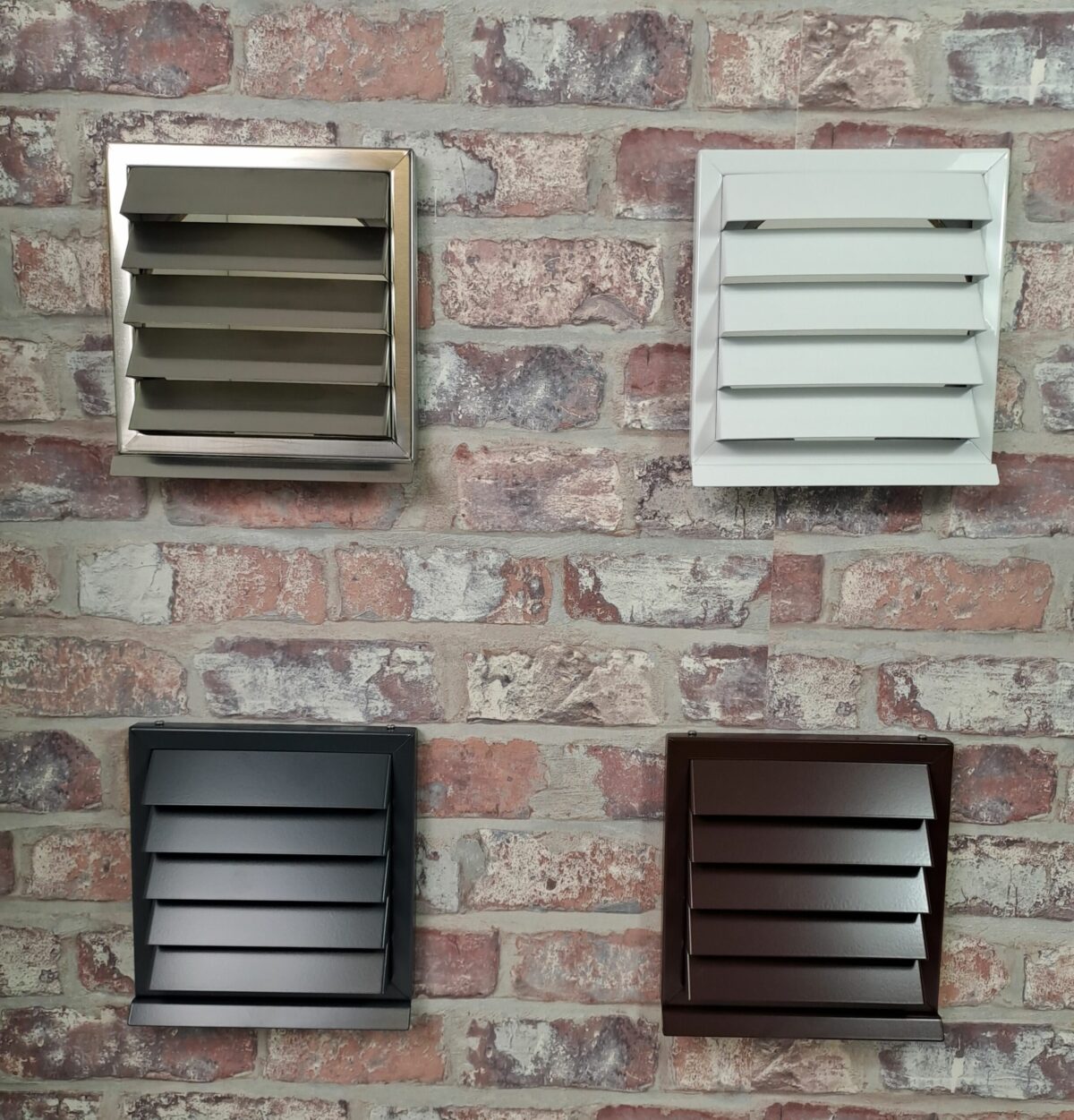 Wetterschutzgitter aus Edelstahl mit festen Lamellen für Zu- und Abluft Ø100, 125, 150 Wetterschutzgitter aus Edelstahl mit festen Lamellen für Zu- und Abluft Ø100, 125, 150