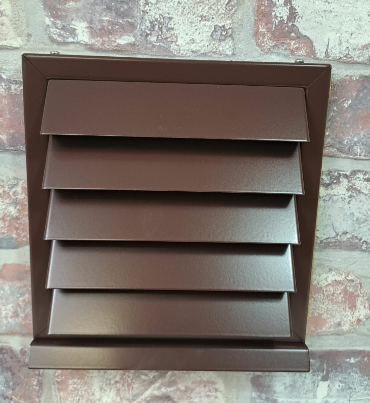 Wetterschutzgitter aus Edelstahl mit festen Lamellen für Zu- und Abluft Ø100, 125, 150