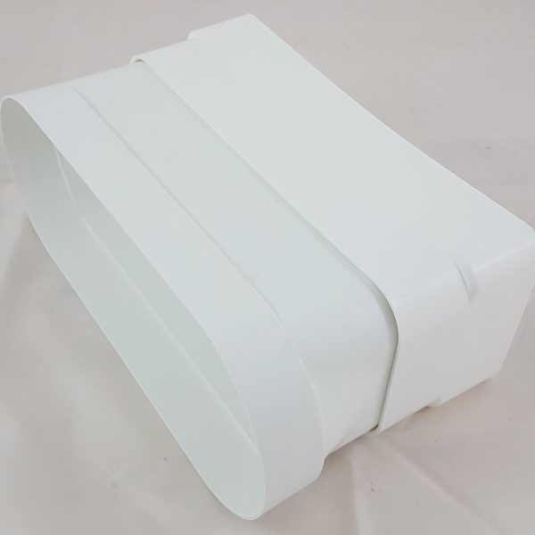 Anschlussstück zur Verbindung von Bora Lüftern mit Flachkanal 220x90