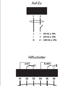 Klappenstellantriebe mit Federrücklauf für Brand- und Rauchschutzklappen 24V FS05S24S 24V 5Nm